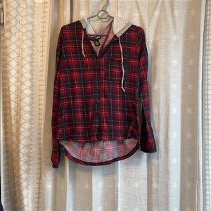 Flannel sweatshirt